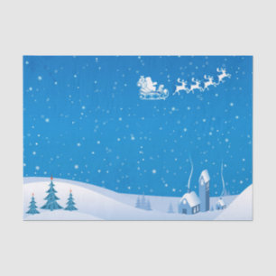 Kerstpapier/kerstman/kerstman/slee Tissuepapier