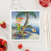 kerstpapier luiers, pretkerst, strand servet (Insitu)