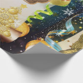 kerstpapier Merry kerstengel Cadeaupapier (Hoek)