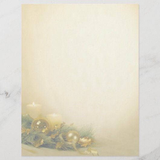 kerstpapier met briefhoofd (Voorkant)