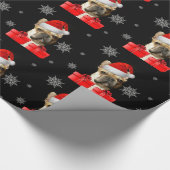 kerstpapier met bulledog cadeaupapier (Hoek)