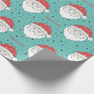 Kerstpapier met eigen naam Sinterklaas Cadeaupapier
