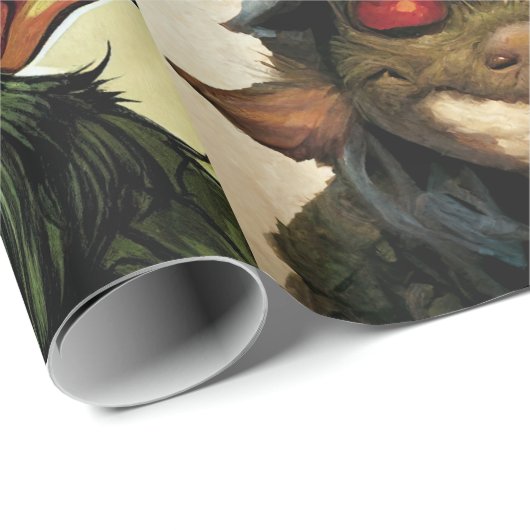 kerstpapier met goblin-vulling cadeaupapier (Rol Hoek)