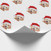 kerstpapier met gouden doedelen cadeaupapier (Hoek)