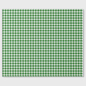 kerstpapier met groene houndstooth-opvulling cadeaupapier (Vlak)