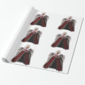 kerstpapier met inpakken cadeaupapier (Uitgerold)