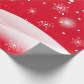 kerstpapier met kerstsneeuw cadeaupapier (Hoek)