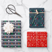 kerstpapier met onmiddellijke verpakking Reeks 3 v