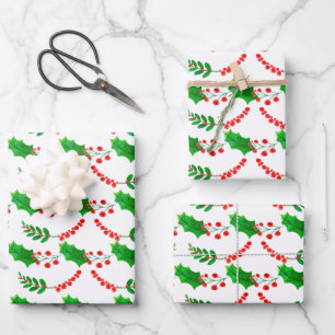 kerstpapier met onmiddellijke verpakking Reeks 3 v Inpakpapier Vel