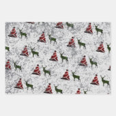 kerstpapier met onmiddellijke verpakking Reeks 3 v Inpakpapier Vel (Voorkant 3)