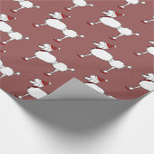 kerstpapier met rode omhulling cadeaupapier (Hoek)