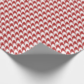 kerstpapier met rode schroefdop cadeaupapier (Hoek)