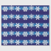 kerstpapier met snowflakes cadeaupapier (Vlak)