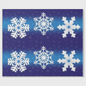 kerstpapier met snowflakes cadeaupapier (Vlak)