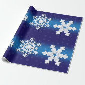 kerstpapier met snowflakes cadeaupapier (Uitgerold)