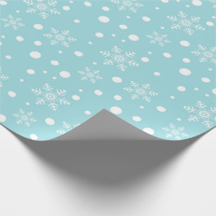 kerstpapier met snowflakes cadeaupapier