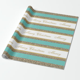 kerstpapier met vulling, met faux, gestript cadeaupapier