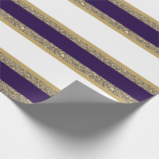 kerstpapier met vulling, met faux, gestript cadeaupapier (Hoek)