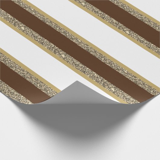 kerstpapier met vulling, met faux, gestript cadeaupapier (Hoek)