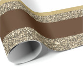 kerstpapier met vulling, met faux, gestript cadeaupapier (Rol Hoek)