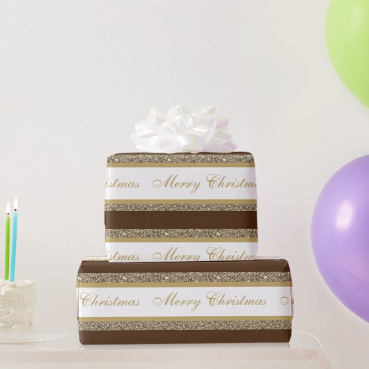 kerstpapier met vulling, met faux, gestript cadeaupapier (Feestgeschenken)