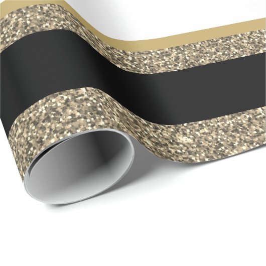 kerstpapier met vulling, met faux, gestript cadeaupapier (Rol Hoek)