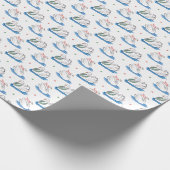 kerstpapier met wieltjes cadeaupapier (Hoek)