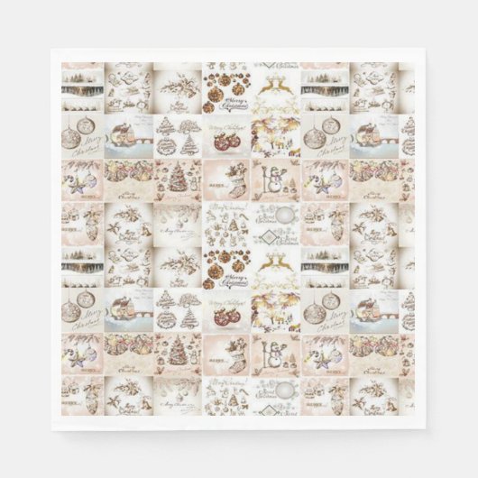 kerstpapier Napkins Servet (Voorkant)