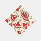 Kerstpapier Napkins,  Servet (Hoek)