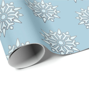 kerstpapier Noordse sneeuwvlokken Cadeaupapier