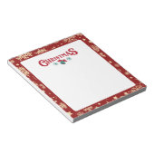 kerstpapier notitieblok (Schuin)