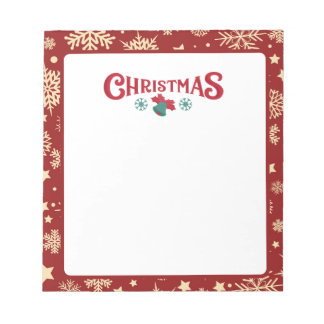 kerstpapier notitieblok