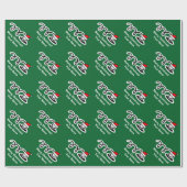 kerstpapier | Santa hat golf ball Cadeaupapier (Vlak)