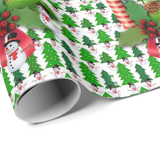 kerstpapier Snowman Cadeaupapier (Rol Hoek)