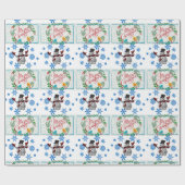 kerstpapier Snowman Cadeaupapier (Vlak)