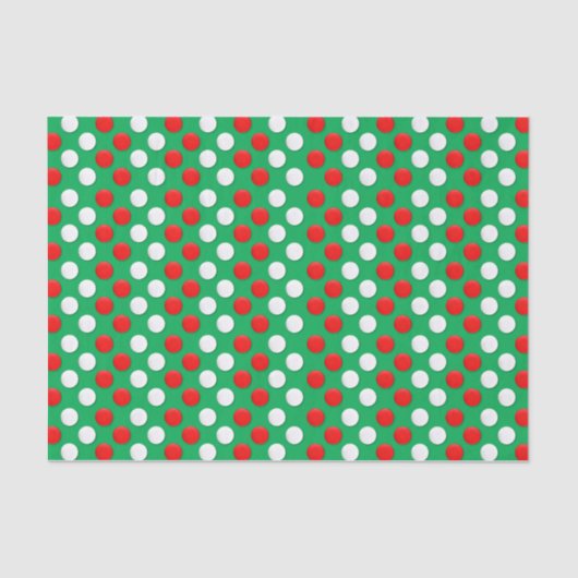 kerstpapier Stip rood wit en groenboek Tissuepapier (Voorkant)
