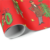 kerstpapier uit de middeleeuwen cadeaupapier (Rol Hoek)