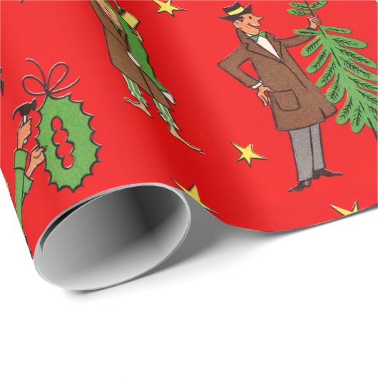 kerstpapier uit de middeleeuwen cadeaupapier (Rol Hoek)