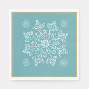 kerstpapier uit de Noordse snowflake Servet
