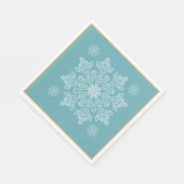 kerstpapier uit de Noordse snowflake Servet (Hoek)