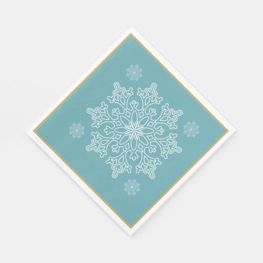 kerstpapier uit de Noordse snowflake Servet (Hoek)