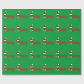 kerstpapier voor dachshund cadeaupapier (Vlak)