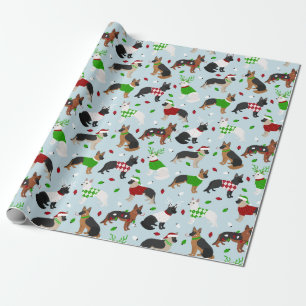kerstpapier voor herderkleding cadeaupapier