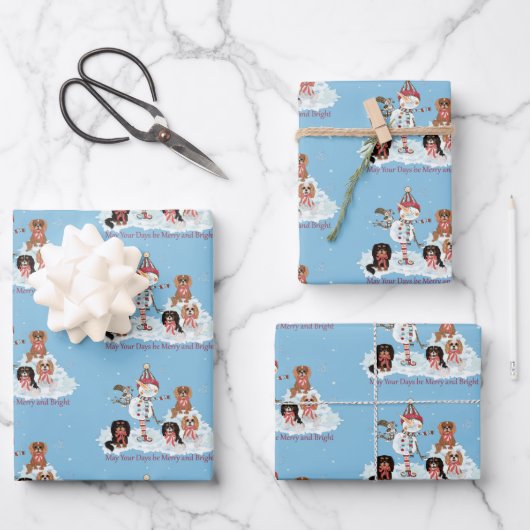 kerstpapier voor het verpakken van kerstcadeautjes inpakpapier vel (Voorkant)
