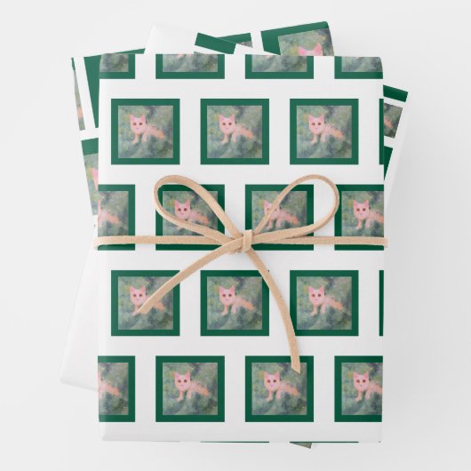 kerstpapier voor Katten Inpakpapier Vel (In situ)