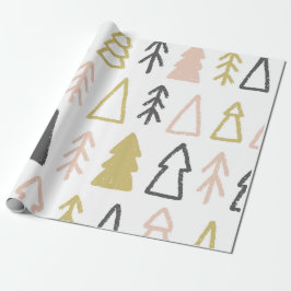  kerstpapier voor kerstboho moderne verdringing cadeaupapier