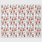 kerstpapier voor kerstcadeautjes cadeaupapier (Vlak)