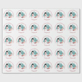 kerstpapier voor kinderen | Naam Cadeaupapier (Vlak)