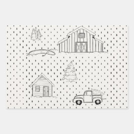 kerstpapier voor warenhuis inpakpapier vel