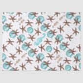 kerstpapier voor Zeeen met staarten Tissuepapier (Voorkant)